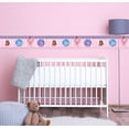 thumbnail image 3 of Concord Wallcoverings Peel and Stick Self Adhesive Kids Wallpaper Border, Ballerina Doll for Play Room Nursery Room, Pink Purple Blue Brown, 15 ft by 5 in 2463, 3 of 5
