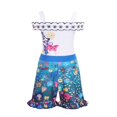 thumbnail image 3 of Conjunto de mono con temática de princesa Disney para niños y niñas, ropa informal de una pieza con manga voladora, Jasmine, Moana, Mirabel, Verano, 3 of 5