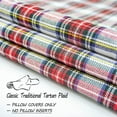 thumbnail image 2 of White Tartan Plaid Christmas Pillow Covers 20x20 Set of 2 Outdoor Christmas Pillows Christmas Decor for Couch Sofa or Front Porch Patio Furniture, 2 of 6