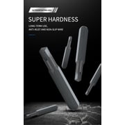 Kingsdun Hex 4 mm Micro Screwdriver Magnetic Square Head Bits Set, 4 Pieces