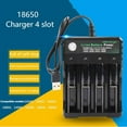 thumbnail image 3 of 18650 Charger 4 Slots Li-ion Lithium Battery Player Amplifier USB Charging Stand, 3 of 8