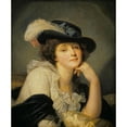 thumbnail image 2 of Jean-Baptiste Greuze 12x14 Gold Ornate Wood Frame and Double Matted Museum Art Print Titled - Portrait of a Woman (C. 1786), 2 of 4