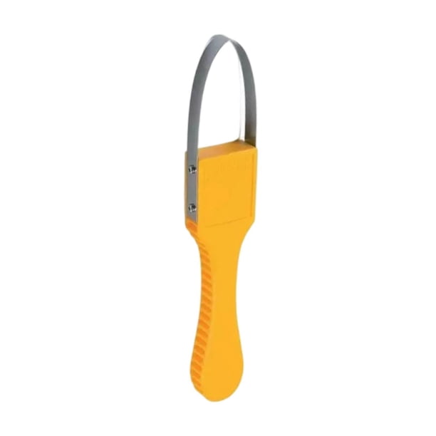 Herramienta de jardín con mango para arrancar malas hierbas, reemplazo directo para herramientas manuales para el césped y el jardín. Amarillo