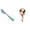 Blue 1PCS & Spoons G 1PCS, variant on YoeXGDS 2PCS Rainbow Fork and Short Handle Spoons , 7inch Rainbow Flatware Stainless Steel Forks, Cake Forks Spoons , Table Forks,Dessert Fork, Silverware Flatware Fork