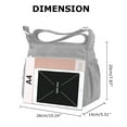 thumbnail image 4 of KXF Nylon Crossboby Bag for Women - Waterproof Zipper Multi-pocket Travel Shoulder Bag Purse Wallet (Gray), 4 of 8