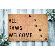 Doormat All Paws Welcome Front Door Moving Gift Front Porch s Funny (18" x 30") #5444