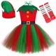 thumbnail image 4 of Disfraz de elfo navideño para niños, vestido de princesa con tutú elegante, ropa navideña para niñas pequeñas, traje de fiesta de Navidad para bebés, regalo, 4 of 5