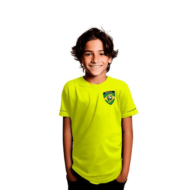 Playera de Futbol infantil, deportiva, Dryfit. Unisex. De 4 a 11 años