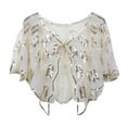 thumbnail image 1 of Shengyu Châle en Polyester à Sequins Années 1920 pour Femmes Châle en Maille Ample Cape Châle Robe Accessoires pour Femmes, 1 of 6