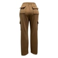 thumbnail image 7 of Cargo Yoga Pants for Women Plus Size High Waist Wide Leg Lounge Trousers Bootcut Flare Yoga Pant with Multi Pockets, 7 of 7