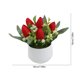 thumbnail image 3 of Tulipanes artificiales en miniatura en maceta, bonsái de flores artificiales para decoración de interiores, macetas falsas para escritorio, estante, hogar, oficina, decoración de flores, 3 of 6