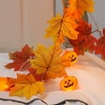 thumbnail image 5 of Vrorvz Halloween Maple Leaf Pumpkin Light String Decor for Indoor Outdoor with Warm Led Lights Suit for Home Window Table Party Decorations 78.7in Orange, 5 of 5