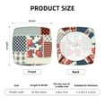 thumbnail image 5 of Honeii Patchwork In Country Style Print Square Cushion Cover with Elastic Band & Ties,Sofa Cushion Covers,Furniture Protector for Living Room,Washable Sofa Seat Slipcover-Six Piece, 5 of 7