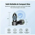 thumbnail image 3 of For Samsung Galaxy A15 5G S156V 18W Car Charger PD + 2.4A USB with 4ft C to C cable, 3 of 6