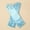 Blue, variant on Long Satin Princess Gloves with Diamonds & Bows, For Birthday, Wedding & Costume Party Dress-Up,Green
