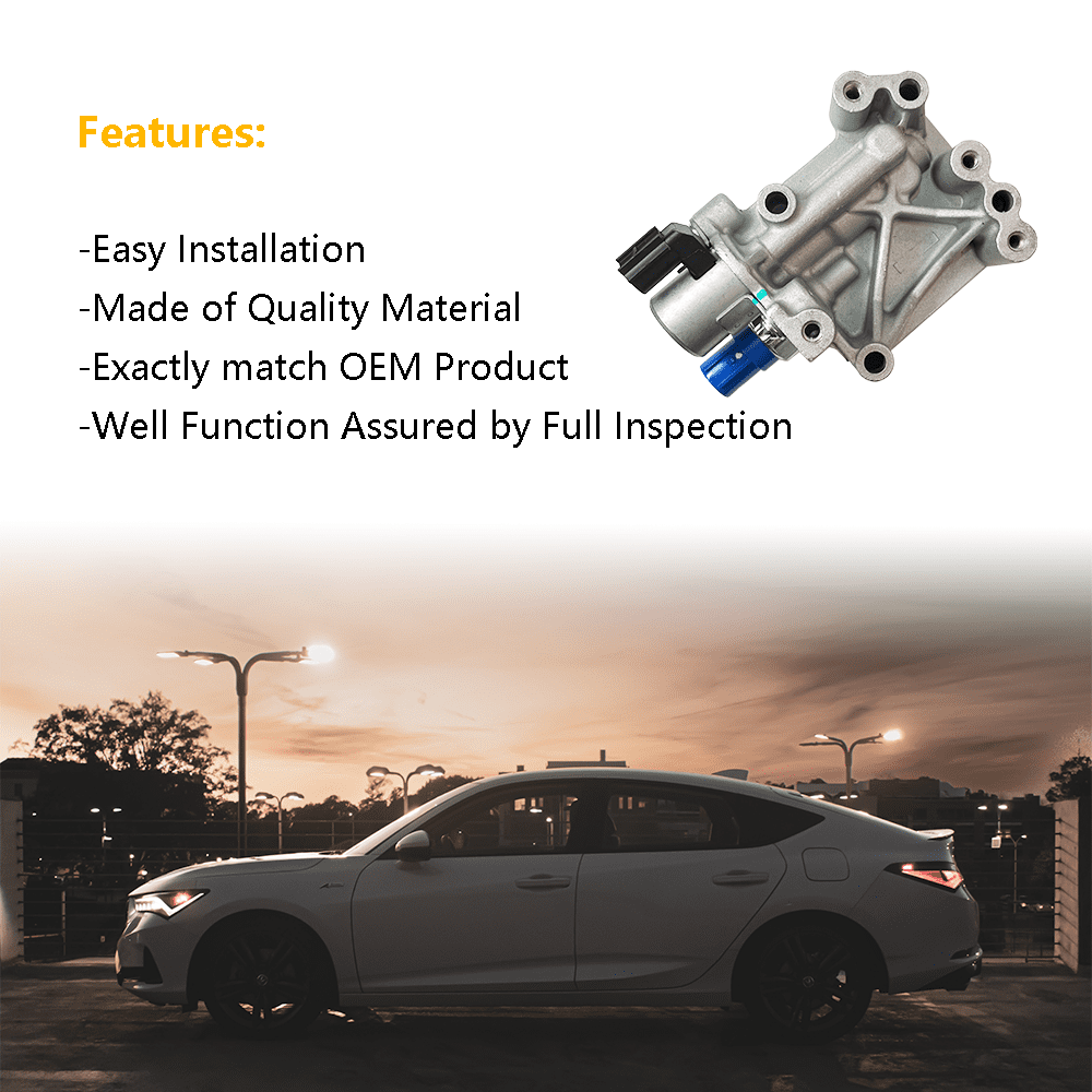 Engine Variable Valve Timing VVT Solenoid With Sensor | Replacement for Acura ILX TSX, Honda Accord Civic CR-V Crosstour | Replace# 15811-R40-A01, 918-080