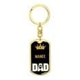 thumbnail image 4 of Manee Cat Dad King Keychain Stainless Steel or 18k Gold, 4 of 10