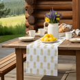 thumbnail image 6 of Table Runner Pineapple Yellow White Fruit Table Decoration for Kitchen Dinning Simple Art Table Decoration for Indoor Outdoor Party Wedding Decor 13x72inch, 6 of 7