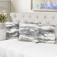 thumbnail image 6 of Home Soft Things Jacquard Faux Fur 2 Piece Throw Pillow Cover Set - Grey - 14" x 26", 6 of 7