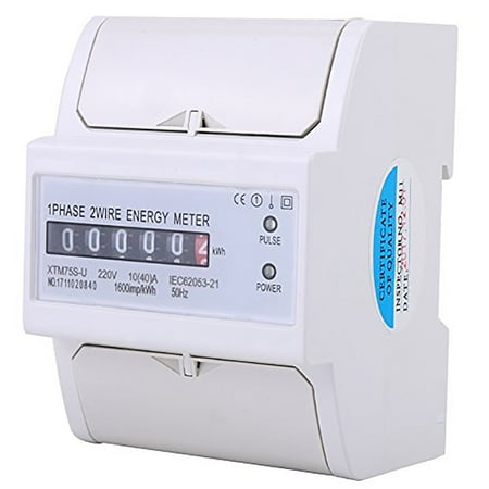 

Digital single phase 2 Wire DIN-Rail 10(40) A Electronic KWh Energy Meter