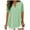 New1/Green, variant on Otvok Womens Fashionable Standing Neck Short Sleeve Loose Shirt Cotton Linen Tops