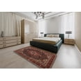 thumbnail image 4 of Ahgly Company Indoor Rectangle Traditional Deep Red Medallion Area Rugs, 8' x 10', 4 of 6