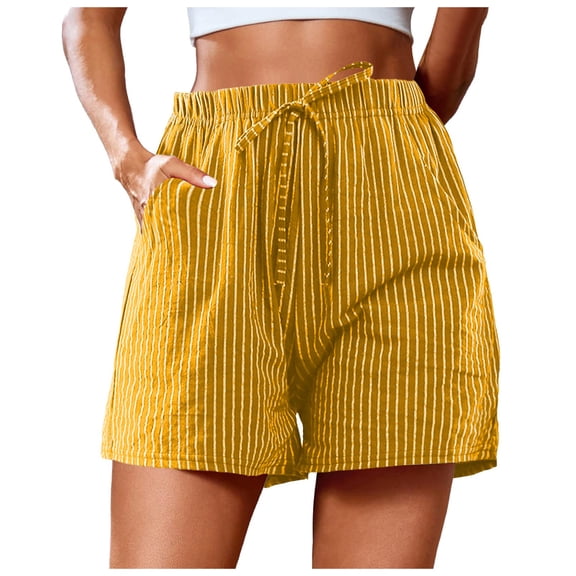 Shorts for Women Summer Casual Elastic High Waisted Cute Soft Stretchy Bottoms Boxer Flowy Shorts S-XL