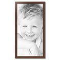 thumbnail image 2 of ArtToFrames 21" x 42" Honors Mahogany with Gold Picture Frame, 21x42 inch Brown Wood Poster Frame (WOM-5156), 2 of 7