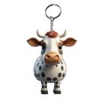 thumbnail image 1 of Guardurnaity LLavero de muñeca de vaca pequeña de dibujos animados, bonito llavero acrílico con forma de vaca de aplicación amplia, fácil de Viajes, Equipaje y Accesorios Varios D, 1 of 6