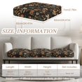thumbnail image 3 of Xoenoiee Mushroom Ferns Leaves Print 3 Piece Individual Couch Cushion Slipcovers Stretch Reversible Cushion Protector Slipcovers Sofa Cushion Protector Covers, 3 of 7