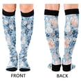 thumbnail image 4 of FORMRS Womens Knee High Socks Casual Long Thick Travel Daily Wear, 1 Pair, Floral Easter Rabbits, 4 of 6