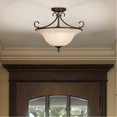 thumbnail image 4 of Golden Lighting 8606-SF RBZ Homestead Rubbed Bronze Convertible Semi-Flush, 4 of 4