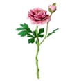 thumbnail image 1 of Kearding Ramo de Camelia Artificial de 2 cabezas simulación hogar jardín decoración boda banquete fiesta DIY Decoración Accesorios Flores artificiales rosa violeta y violeta claro Kearding HA8264-06B, 1 of 6