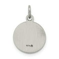 thumbnail image 3 of White Sterling Silver Charm Pendant Themed 14 mm 12, 3 of 3