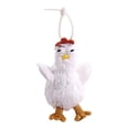 thumbnail image 2 of Llavero de muñeco de animal, bonitos llaveros para regalos de cumpleaños, fiesta de graduación, niños Blanco, 2 of 9