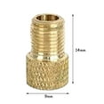 thumbnail image 3 of Adaptador de boquillas de cobre para bomba de bicicleta, juego de 5 piezas, ajuste universal, construcción duradera, para bicicletas de montaña de carretera, liberación rápida, kit de, 3 of 5