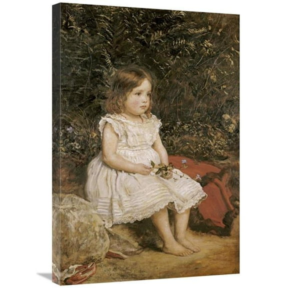 30 in. Portrait of Eveline Lees as a Child Art Print - John Everett Millais