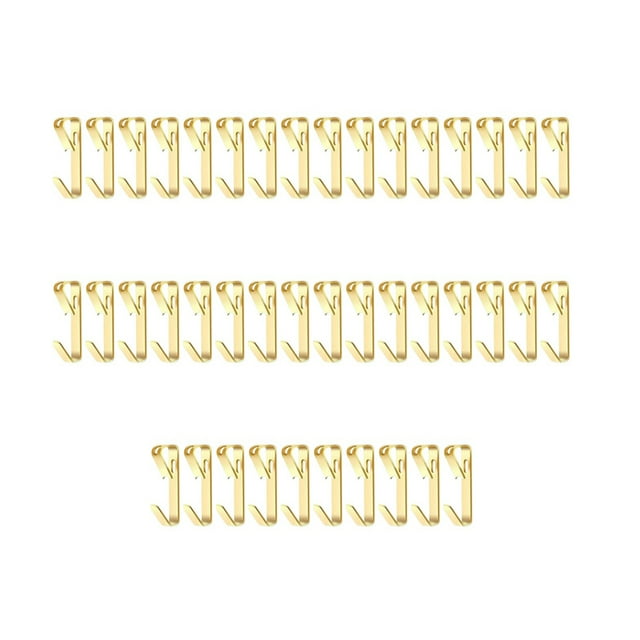 Colgador de Cuadros Naiovety 100 Piezas Gancho Metal Oro