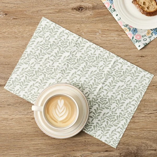 Not-A-Paper Towel- Reusable Paper Towels - 12 Pack | Napkins Cloth Washable (Fantasy Blooms)