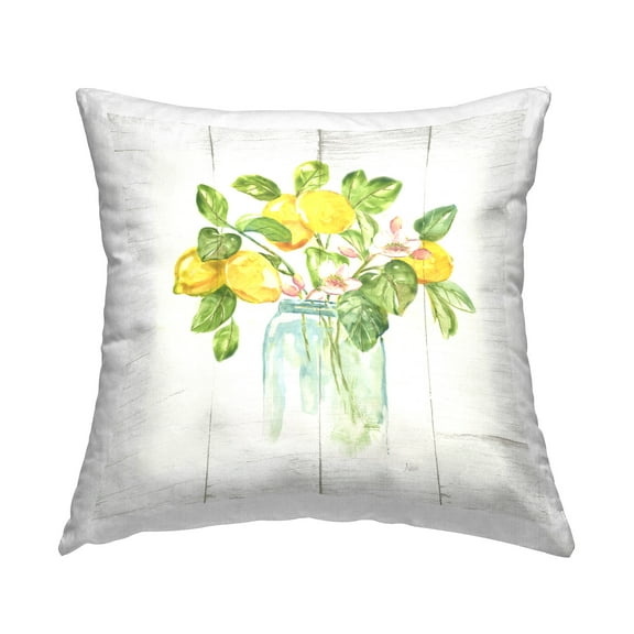 Stupell Industries Lemon Tree Flowers Decorative Printed Throw Pillow Design by Nan