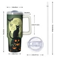 thumbnail image 2 of Halloween Tumbler 30 oz with Handle and Straw Witch Skull Travel Cup Halloween Party Gifts for Women Insulated Mug, 2 of 5