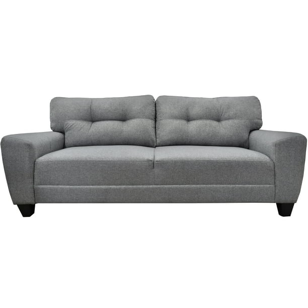 Sofa El Bazar Store Sidney Lino Gris Plata 3 Plazas Modular Moderno