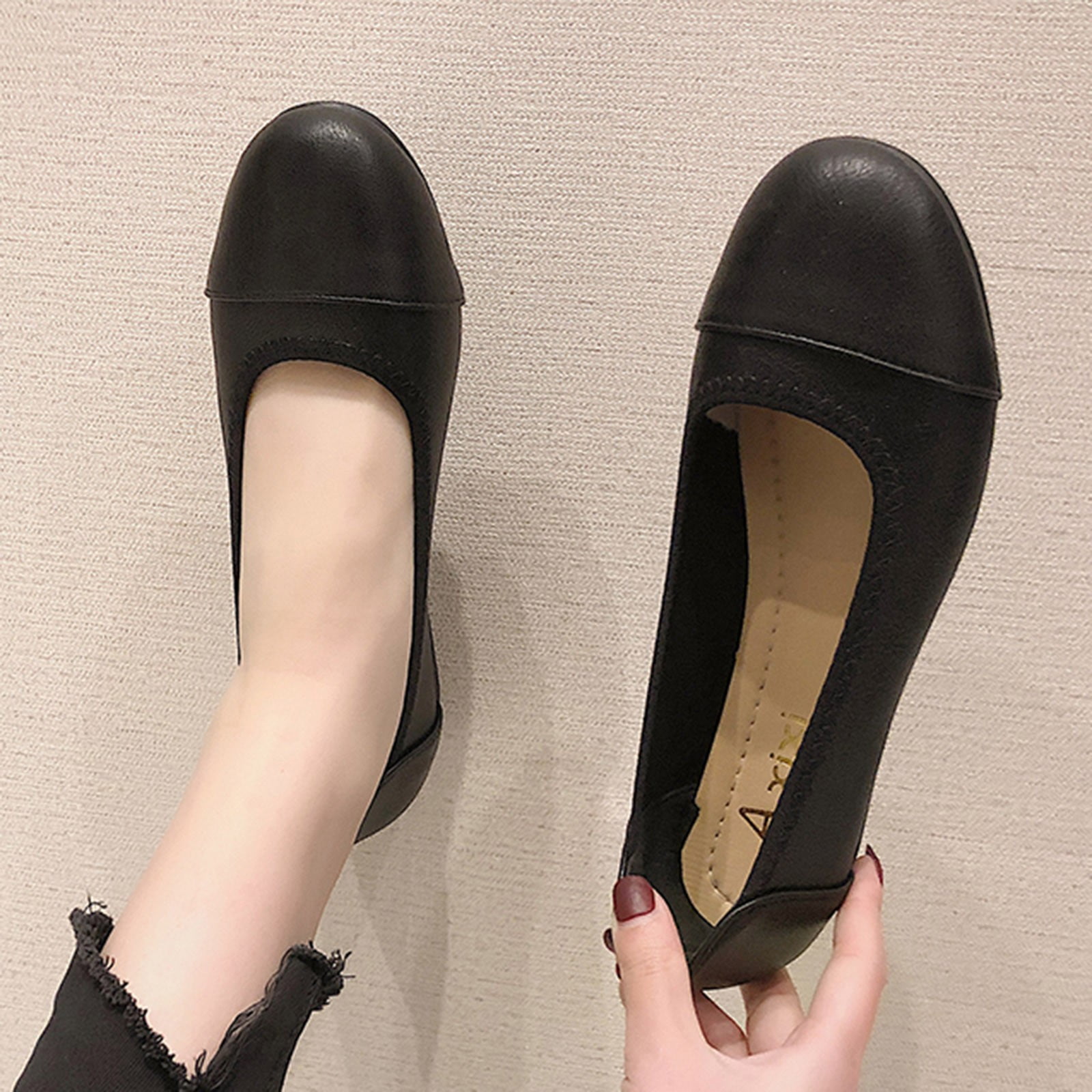 comfortable-black-flats