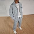 thumbnail image 2 of Kalauyu Men's Tracksuits Casual Sweatsuit 2 Piece Full Zip Sweatshirt and Sweatpants Set Athletic Jogging Suit, 2 of 7
