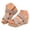 2Khaki, variant on Womens Sandals Platform Wedge Slippers Slip on Shoes Open Toe Cork Chunky Wedges Heels