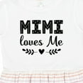 thumbnail image 4 of Inktastic Mimi Loves Me Baby Clothes Girl Girls Toddler Dress, 4 of 5
