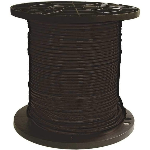 SOUTHWIRE COMPANY LL 20488312 Building Wire Stranded Copper 8 Ga, 1 Conductor 45 Amp 600 V 90 Deg C, Black