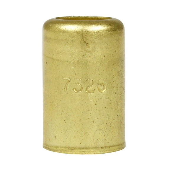 Brass Ferrule 5/8" Inner Diameter 7/16" Pierce Smooth Crimp Hose Fitting New