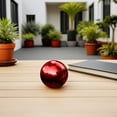 thumbnail image 4 of HOOWIFFY Large Shiny Balls Dark Red Reflective Garden Sphere Unique Gazing Balls 2Pcs, 4 of 8