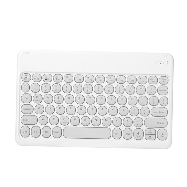 Teclado bluetooth jinwen compacto Redondos Lindos slim blanco